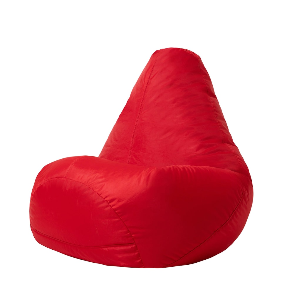 image 1 of icon Kids High Back Bean Bag Red Indoor Outdoor Childrens Bean Bags Red