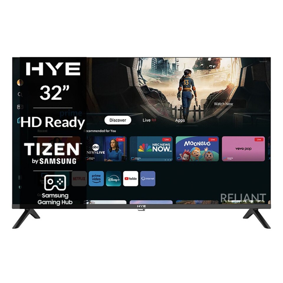 image 1 of HYE 32" Inch Smart TV HD Ready 720p HDR Frameless Tizen OS 3 x HDMI - 32HDS1008