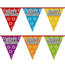 Boland Pennant Happy Birthday Bunting - Multicoloured - One Size