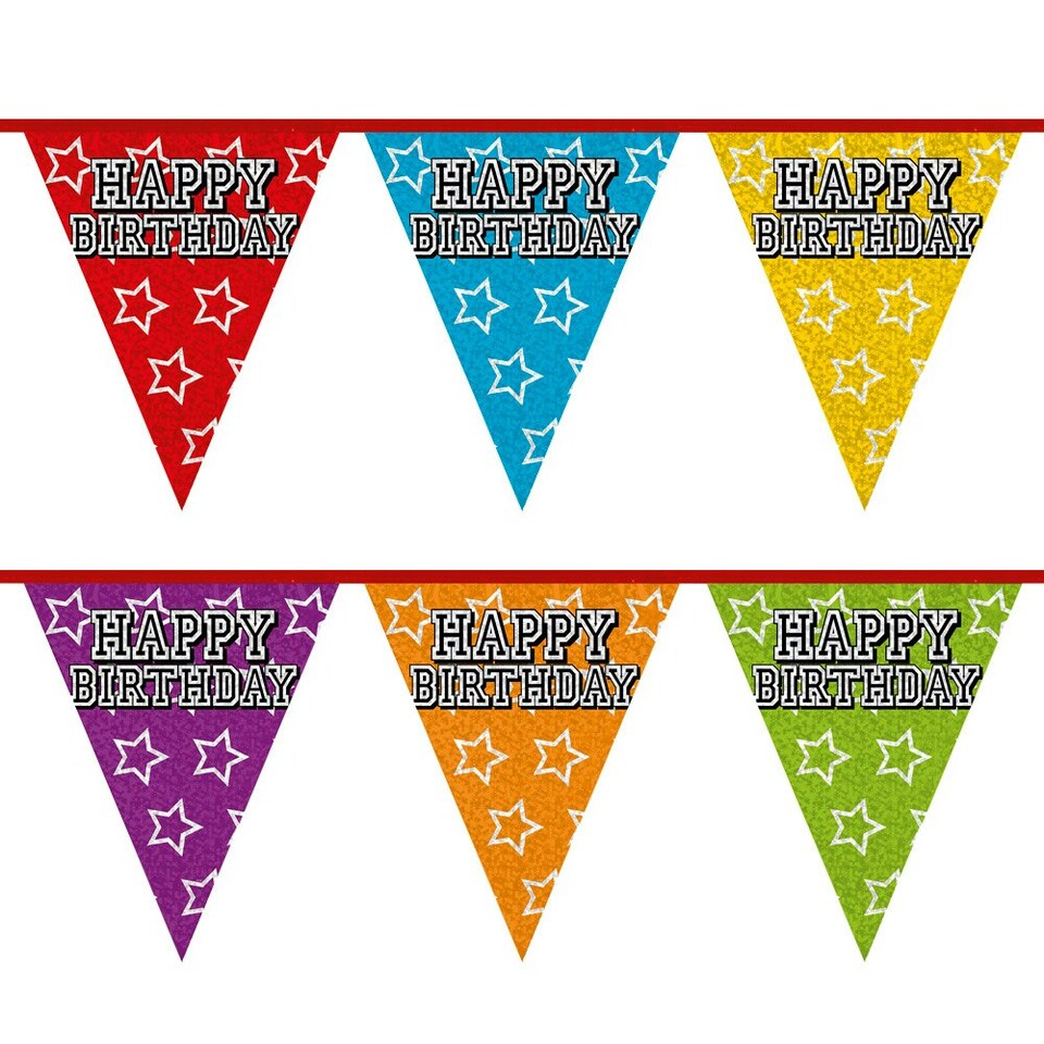 image 1 of Boland Pennant Happy Birthday Bunting - Multicoloured - One Size