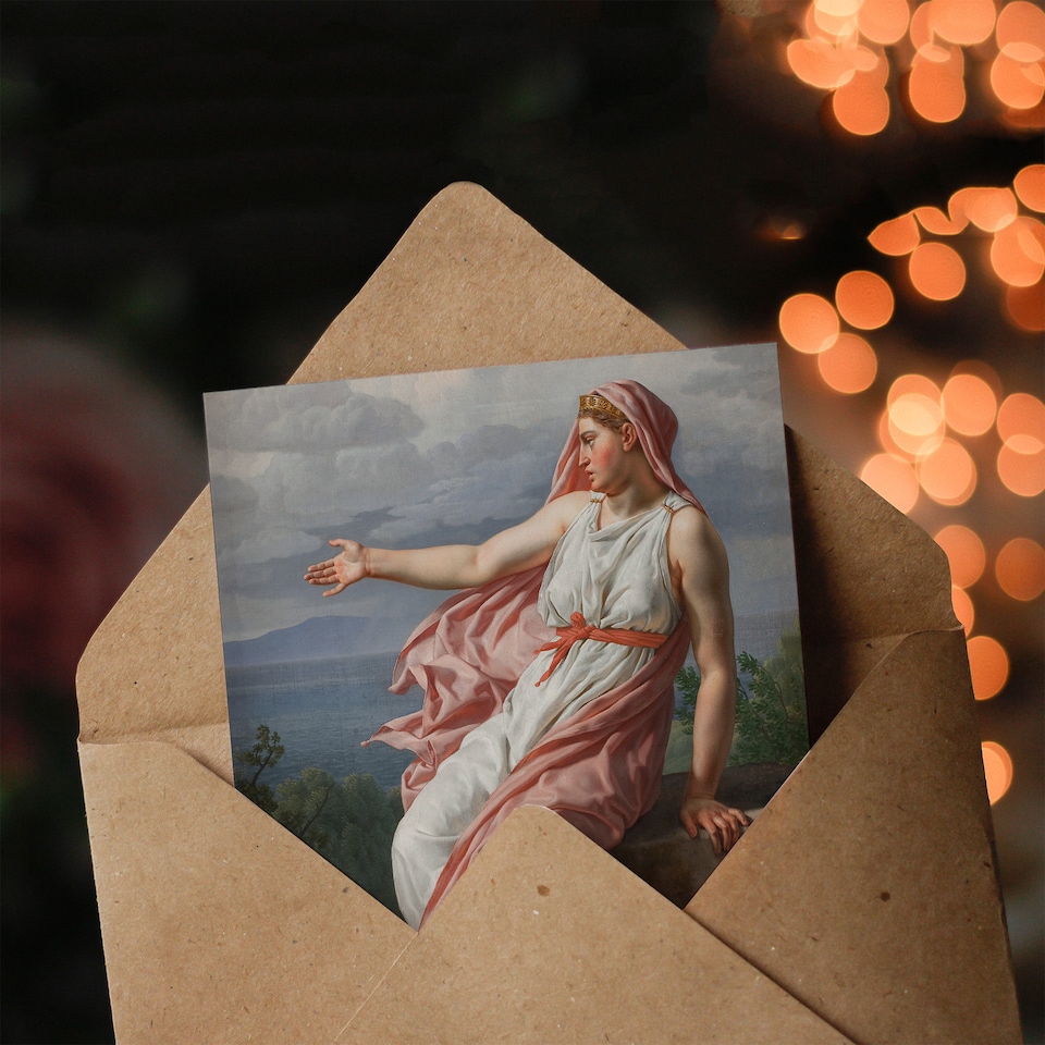 image 1 of CW Eckersberg Alcyones Farewell to Her Husband Art Greeting Card