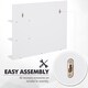 image 4 of kleankin Bathroom Mirror Wall Mount Vanity Mirror with 3 Storage Shelves, White