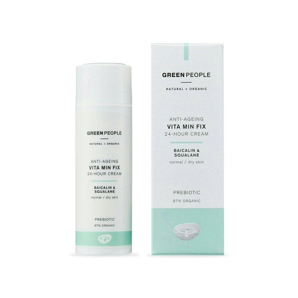 image 1 of Green People Vita Min Fix Moisturiser - 24-Hour Cream - With Squalane for Normal & Dry Skin - Paraben & Alcohol Free - Cruelty Free & Vegan, 50ml