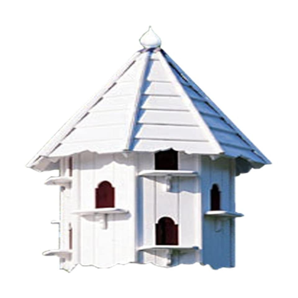 image 1 of Nayland Painted Six Nest Wall Cote - Pressure Treated Timber - L86 x W46.5 x H199.5 cm White | One Size