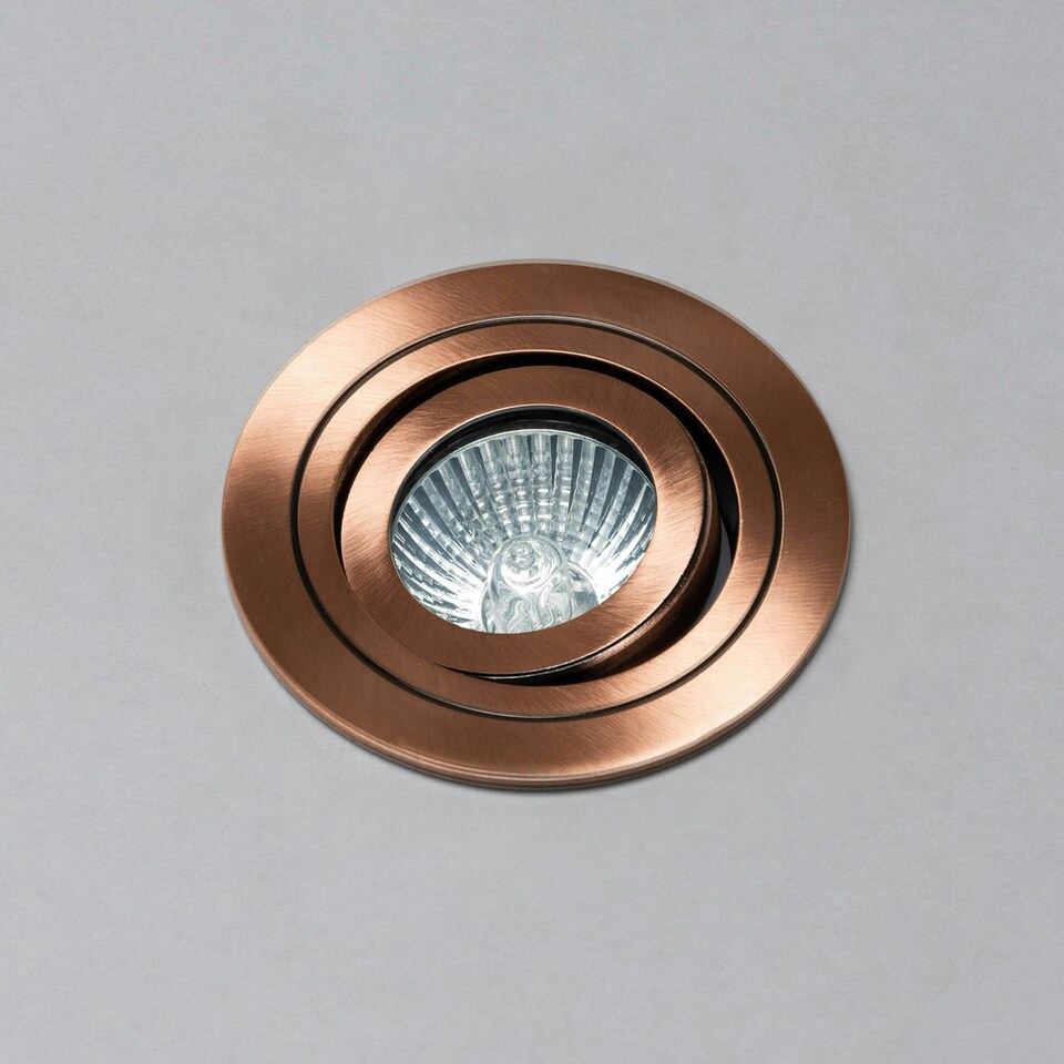 image 1 of BHS Fion Circular IP65 Tiltable Downlight | Copper | Brushed Copper | 1