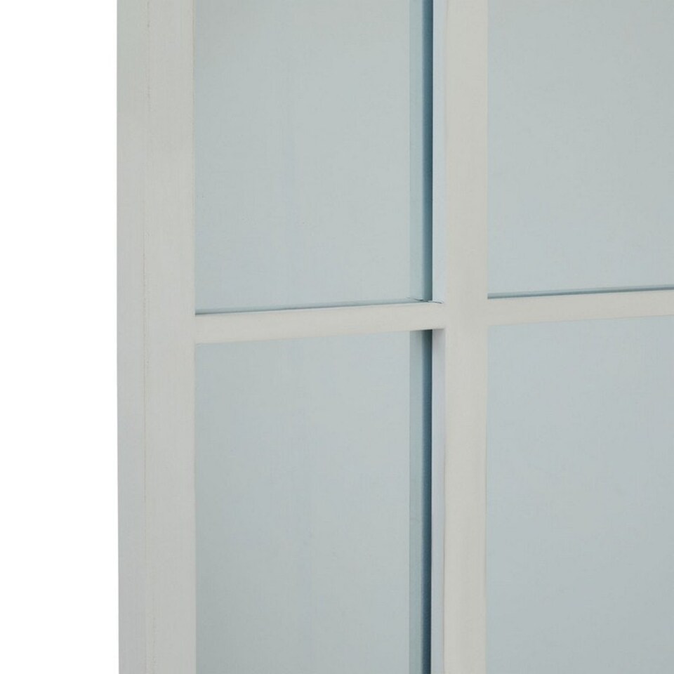 image 1 of Large Arched Window Mirror - Wood - L4 x W80 x H200 cm - White White