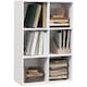 image 1 of HOMCOM 3 Tier Bookshelf, Modern Cube Bookcase with 6 Open Storage Compartments, Freestanding Display Storage Unit for Living Room, Bedroom, Study, White