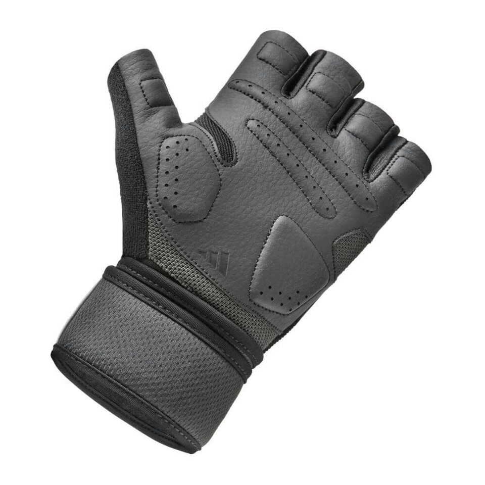 image 1 of Adidas Wrist Wrap Training Gloves Black | S