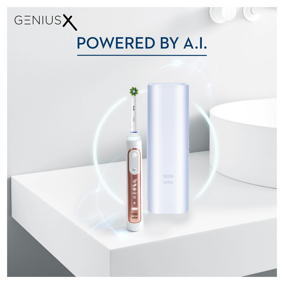 image 1 of Oral-B Genius X Rose Gold Electric Toothbrush