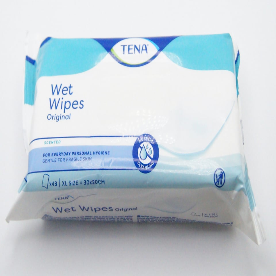 image 1 of TENA Protection XL Wet Wipes Original Pack of 48 wipes - REF:8573