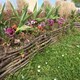 image 3 of 2m Flexible Woven Hazel Hurdle Lawn Edging in Brown Brown