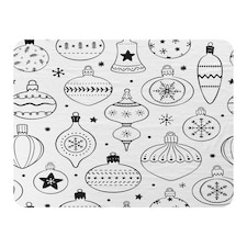Hand drawn christmas decorations (blanket)