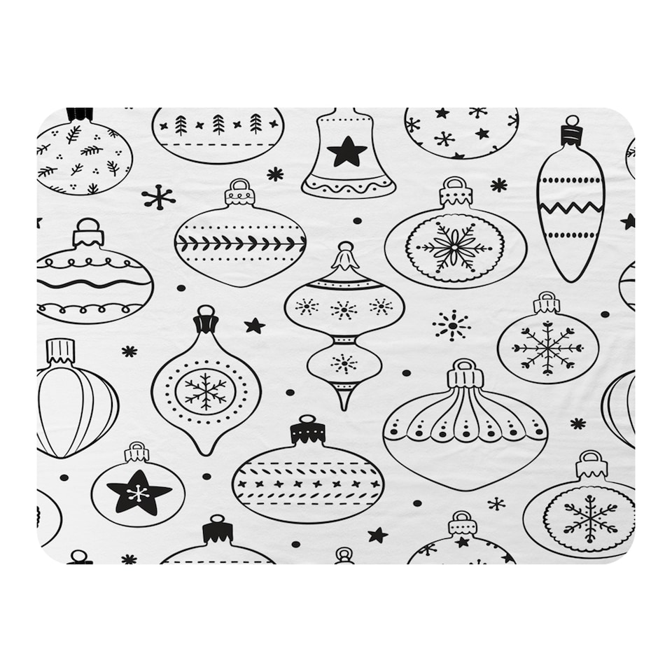 Hand drawn christmas decorations (blanket)
