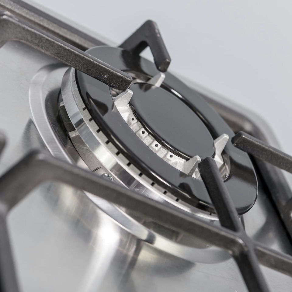 image 1 of SIA SSG601SS 60cm Stainless Steel 4 Burner Gas Hob With Cast Iron Pan Stands