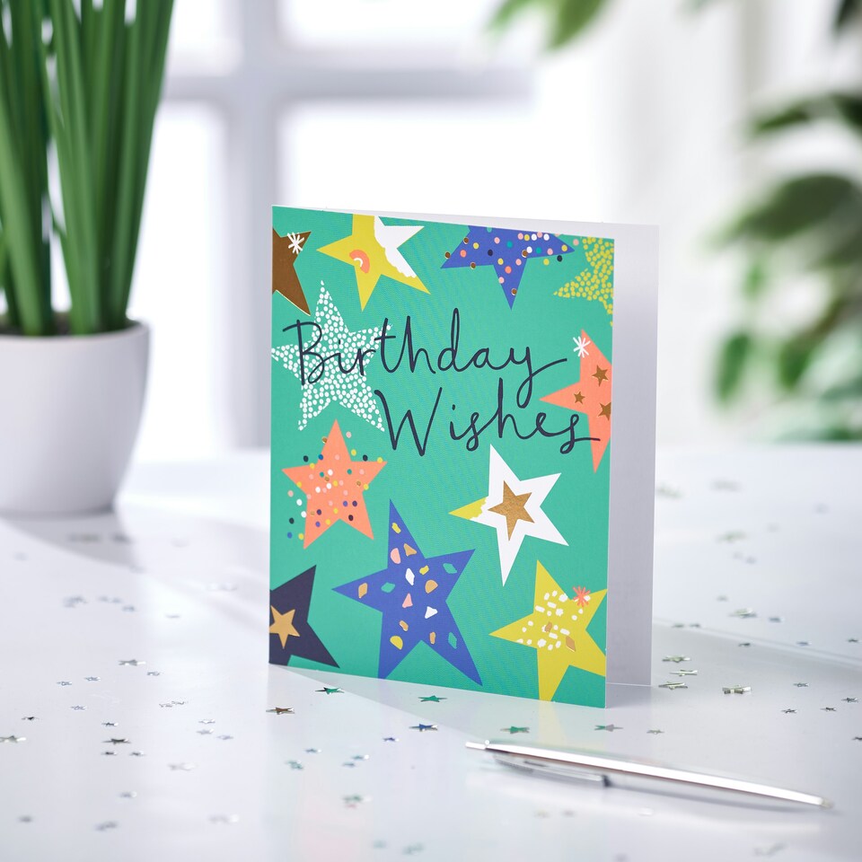image 1 of Birthday Card - Bold & Bright Stars