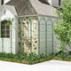 image 2 of COSTWAY 2 Pack Garden Trellis Galvanized Steel Fence Barrier
