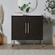 image 2 of Spinningfield Dark Wood 2 Door Storage Chevron Sideboard | Brown