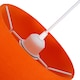 image 4 of Traditional 30cm Vivid Orange Linen Fabric Drum Table/Pendant Shade 60w Maximum | Orange