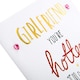 image 3 of Contemporary Text Based Design Girlfriend Birthday Card
