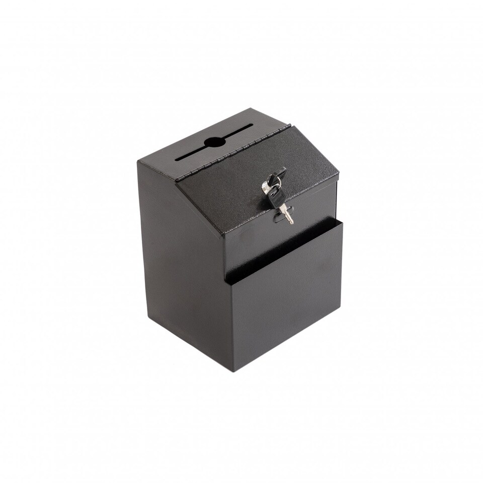 image 1 of Wall Mounted Lockable Steel Suggestion Comment Ballot Mail Box