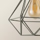 image 6 of ValueLights Modern Geometric Grey Metal Cage Ceiling Pendant Light Shade