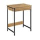 image 1 of SoBuy FWT43-N,Compact Computer Desk Study Table with Wooden Legs | Brown | Natural | 1