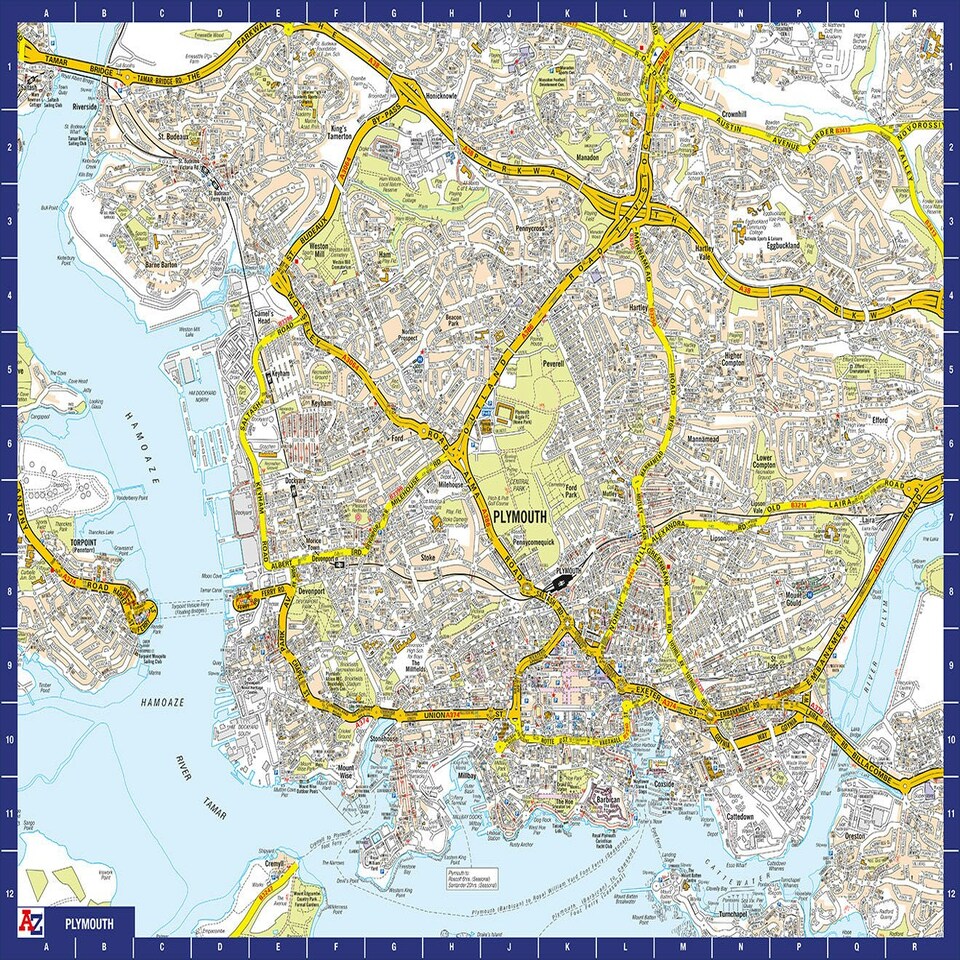 image 1 of A to Z Map of Plymouth 1000 Piece Jigsaw