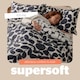 image 4 of Silentnight Coverless 10.5 Tog Duvet and Pillowcase Set, Leaf Print Blue | Double