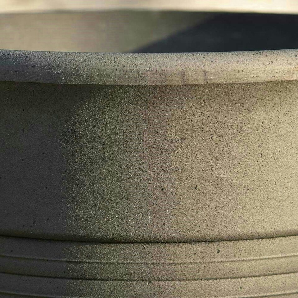 image 1 of Primrose Garden Tall Round Flower Plant Pot Planter Grey 49 x 44 x 44 cm