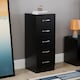 image 2 of Vida Designs Riano 5 Drawer Narrow Chest of Drawers Bedroom Storage, Black