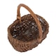 image 1 of Small Rustic Shopping Basket | Brown | Brown | S