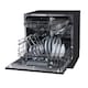 image 2 of Cookology 8 Place Setting Table Top Dishwasher in Compact Size - CTTD8BK Black