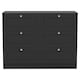 image 9 of Vida Designs Altino Black 6 Drawer Chest Storage Cabinet - H: 76.5cm x W: 100cm x D: 36cm
