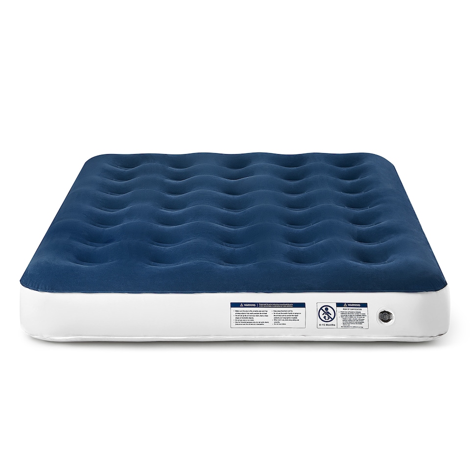 image 1 of Active Era Double Size Camping Air Bed - Navy White