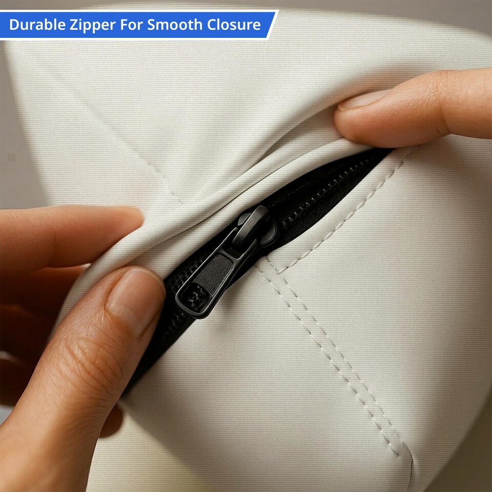 image 1 of Covers&All Sunbrella Lumbar Pillows Set of 2, Rectangle 12 in x 18 in, Canvas Natural
