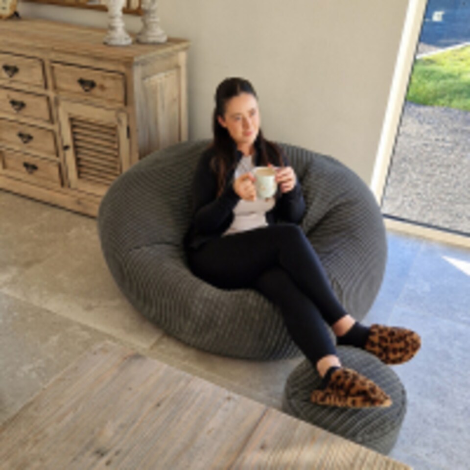 image 1 of rucomfy Jumbo Cord Goliath - Giant Indoor Bean Bag Chair for Adults