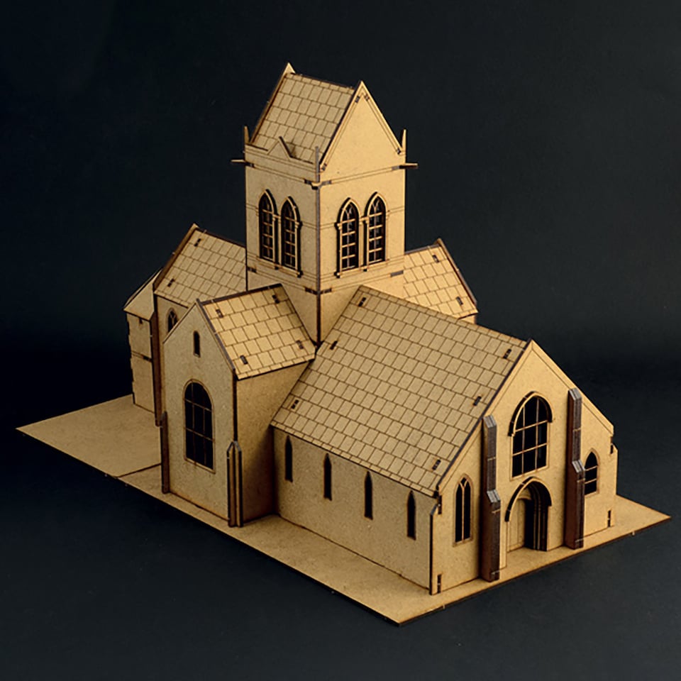 image 1 of Italeri D-Day Air Assault on Sainte-Mere-Eglise Diorama Model Kit Scale 1-72