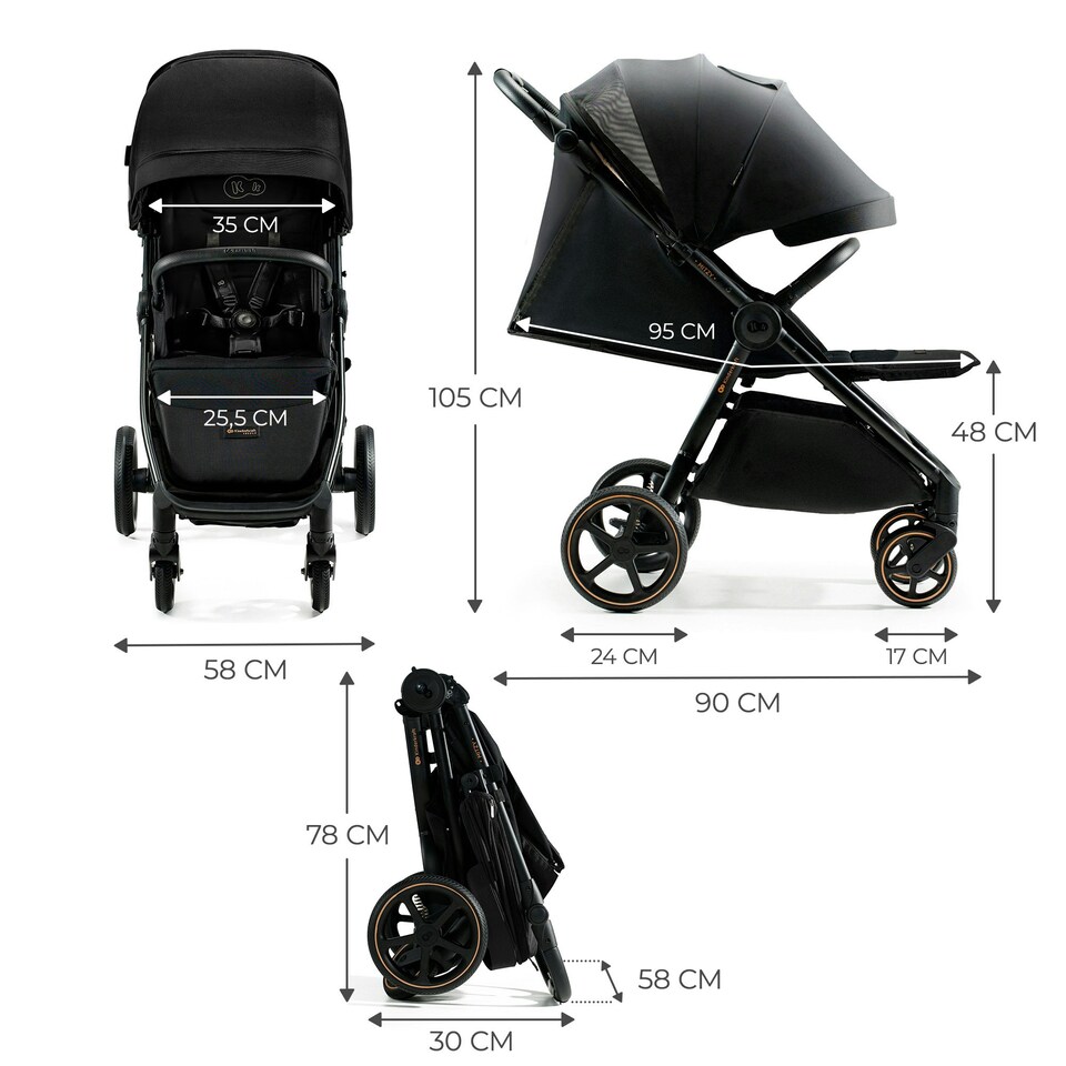image 1 of Kinderkraft Stroller Mitzy Cream