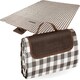 image 1 of Straame Premium Waterproof & Sandproof Picnic Blanket – Foldable, Portable (Brown) Brown