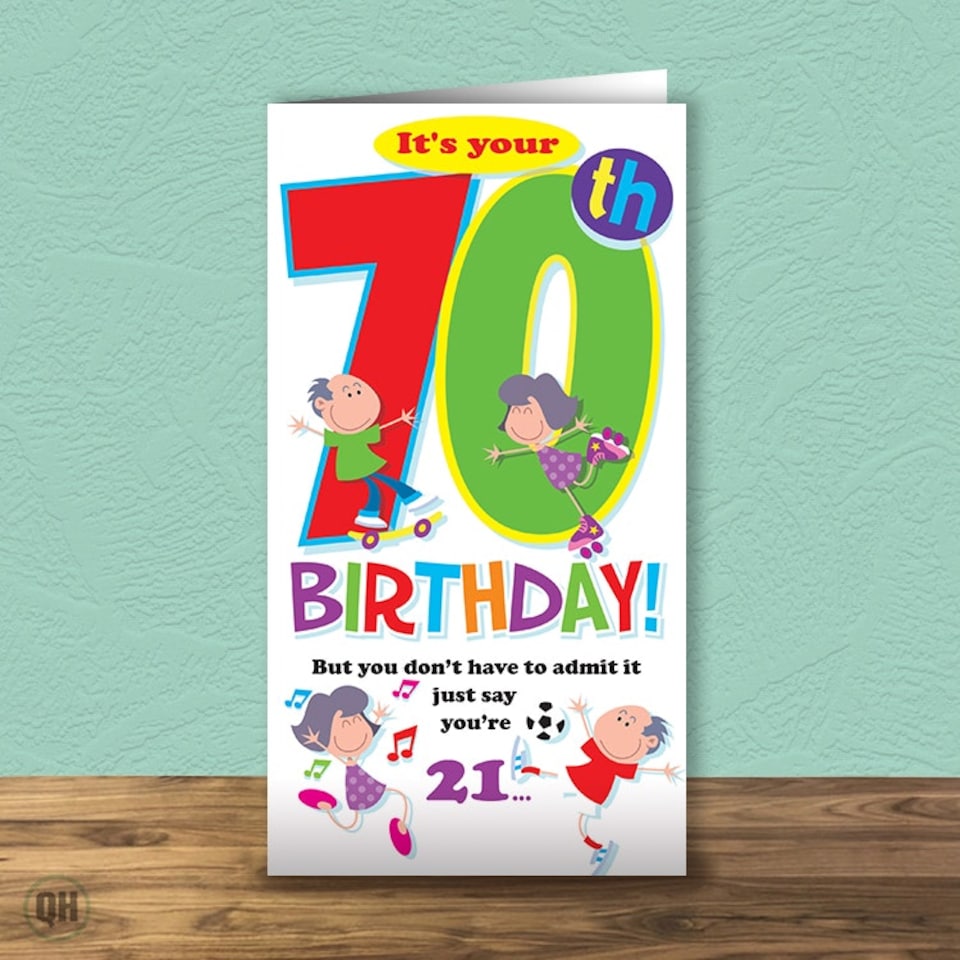 image 1 of It's Your 70th Birthday! You Don't Have To Admit It...- Funny 70th Birthday Card