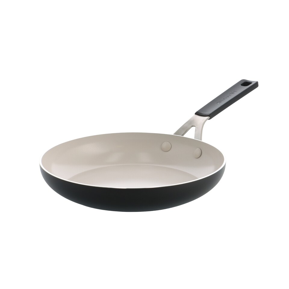 image 1 of KitchenAid Coloured Aluminium Frying Pan, 24cm, Matt Black