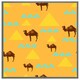 image 1 of Camels & pyramids (Picutre Frame) Grey | XL