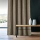 image 3 of Amberley Eyelet Thermal Door Curtain 66" x 84" - Earth