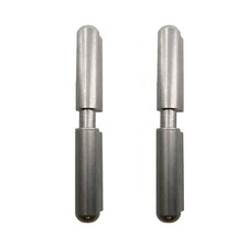 2pk Lift Off Stainless Steel Bullet Hinge Weld On 13x80mm Heavy Duty Door Hatch Silver