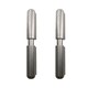 image 1 of 2pk Lift Off Stainless Steel Bullet Hinge Weld On 13x80mm Heavy Duty Door Hatch Silver