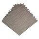 image 2 of Samuel Alexander 12 Piece Grey Wood Effect EVA Foam Floor Protective Tiles Mats 60x60cm Each Set. Flooring Mats Set Covers 4.32 sqm (46.5 sq ft)