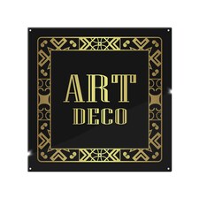 Art Deco Splash Back | White