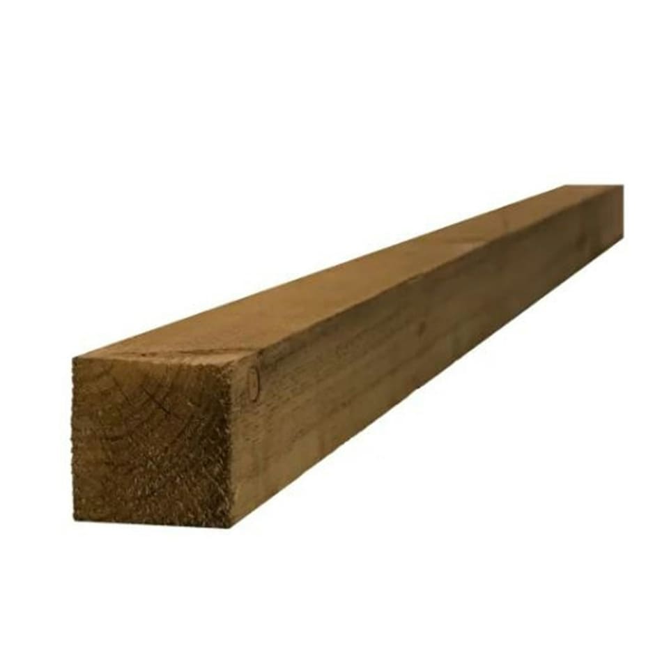 PACK OF 20 (Total 20 Units) - Treated Incised UC4 Sleeper Green - 100mm x 200mm x 2400mm Length