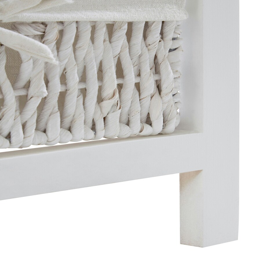 image 1 of White 2 Maize Baskets Storage Unit White