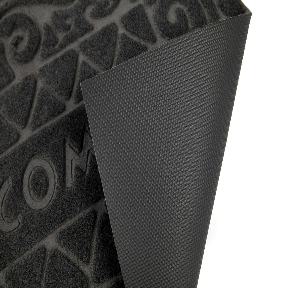 image 1 of Welcome Black Front Door Mat